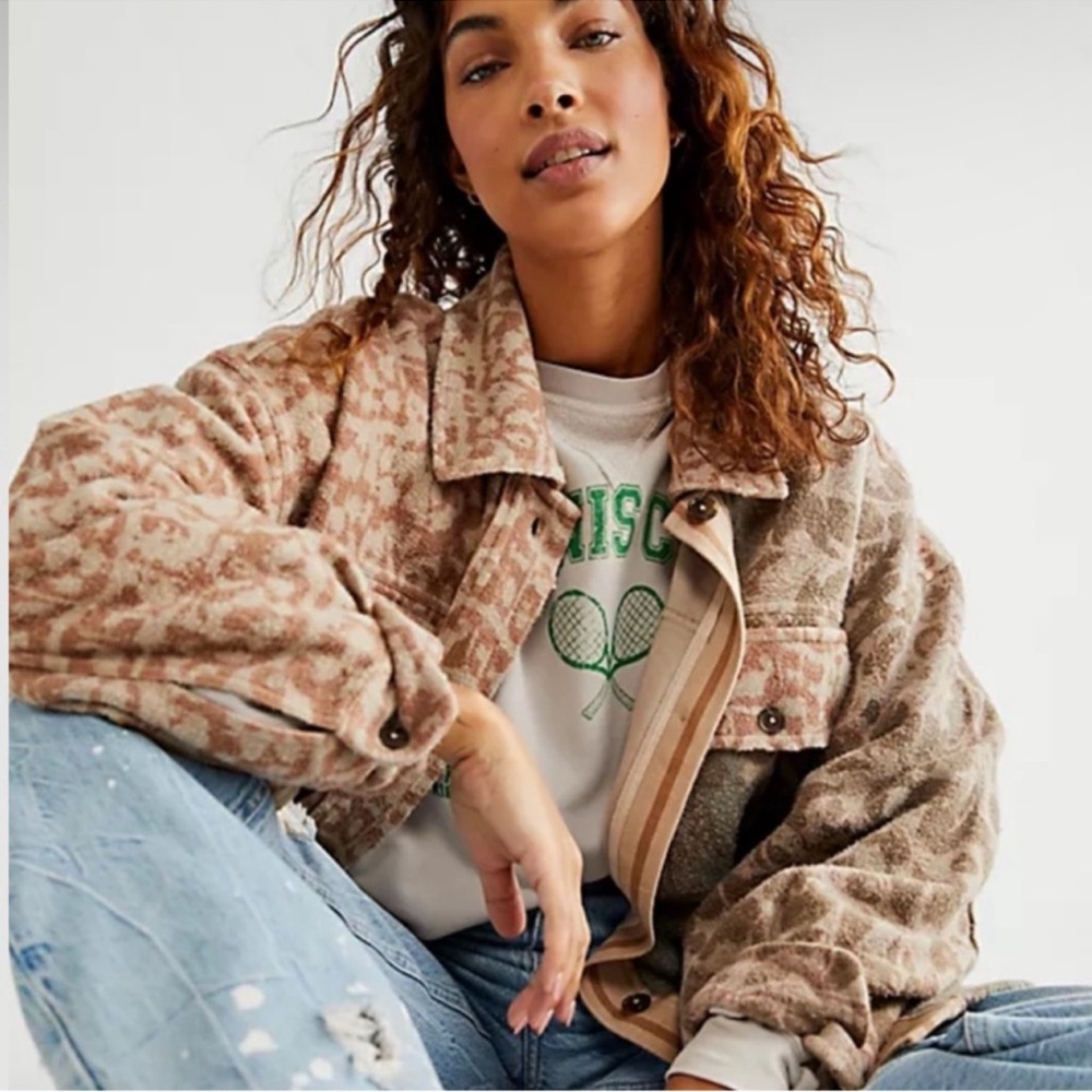 Free People | Printed Ruby Shacket Jacket | XS - Picture 1 of 16